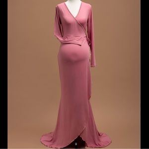 Maternity Wrap maxi dress